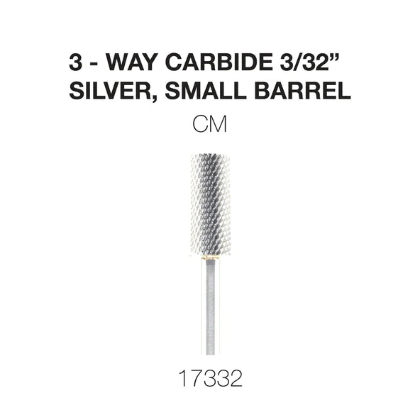 Cre8tion 3-Way Carbide Silver, Small Barrel CM 3/32