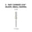 Cre8tion 3-Way Carbide Silver, Small Barrel CXX 3/32