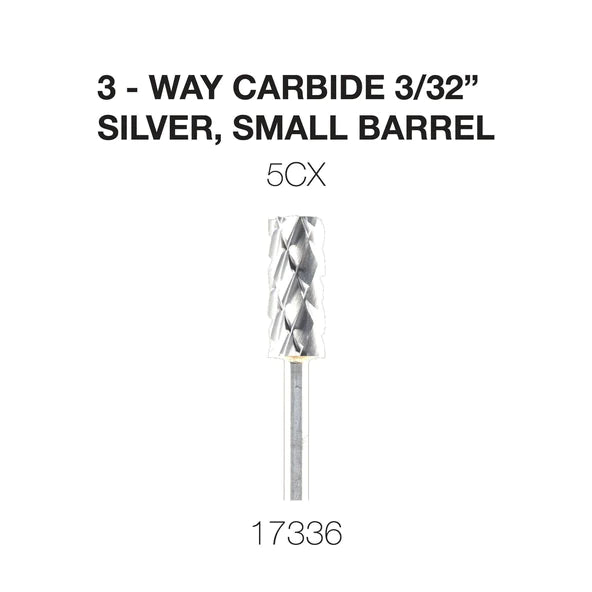 Cre8tion 3-Way Carbide Silver, Small Barrel C5X 3/32
