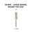 Cre8tion Carbide, Round Top Silver, Large, CX 3/32", 17389 OK0225VD
