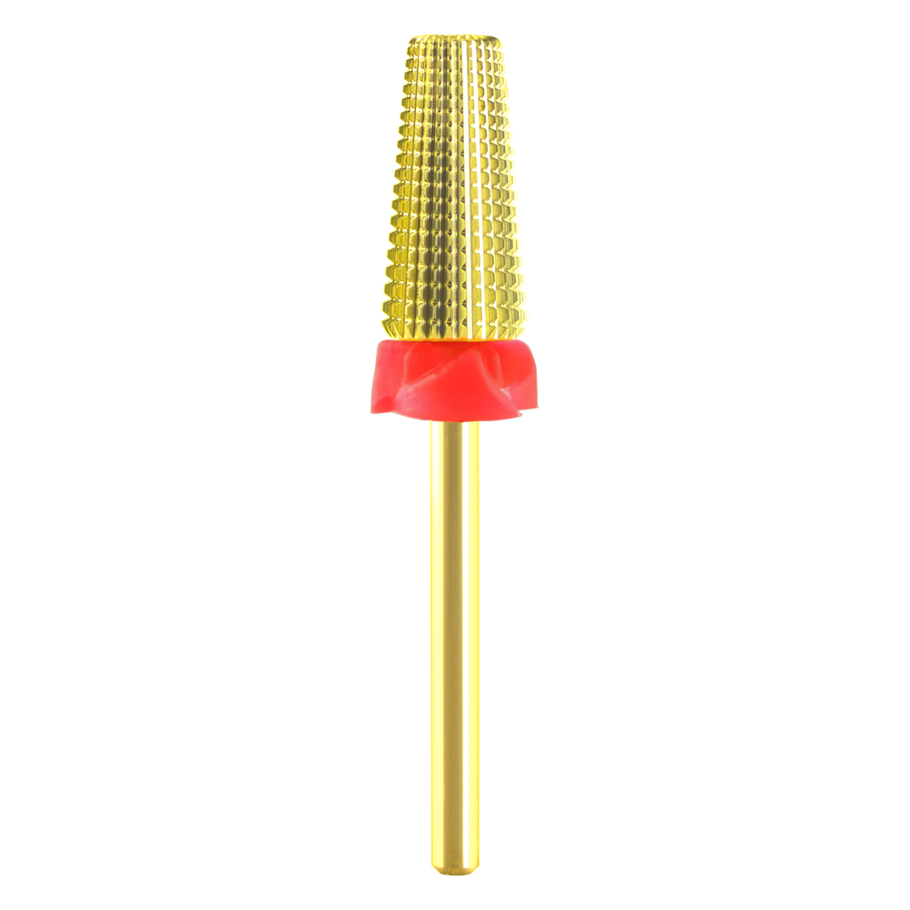 Cre8tion 5in1 Nail Filling Bit, Gold, CF, 50pcs/box, 17418