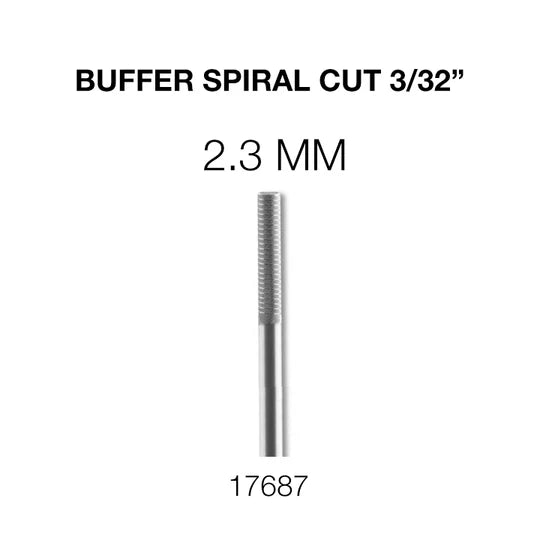 Filling Bit Cre8tion Buffer Spiral Cut Nail Filling Bit - 2.3 mm 3/32 — Nails Cost ...
