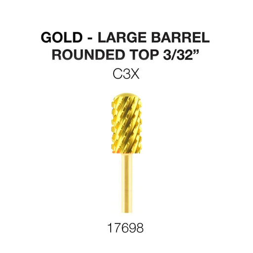 Cre8tion Carbide, Round Top Gold, Large Barrel, C3X 3/32", 17698
