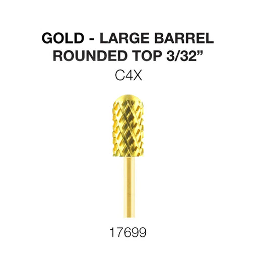 Cre8tion Carbide, Round Top Gold, Large Barrel, C4X 3/32", 17699