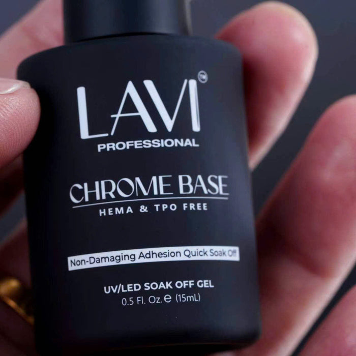 LAVI Chrome Base Coat, 0.5oz (HEMA & TPO Free)