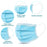 Airtouch Disposable 3 Ply Face Mask, Blue, BOX, 10198 (PK: 50 pcs/case, 40 boxes/case)