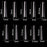 Cre8tion Special Shape - Clear Longer Coffin 18 (pk: 500 pcs/box, 100 boxes/case
