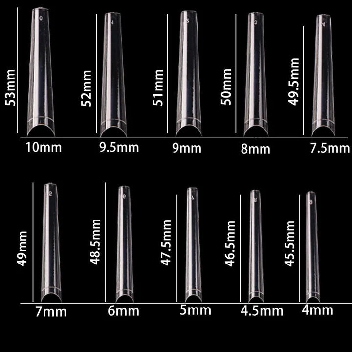 Cre8tion Special Shape - Clear Longer Coffin 18 (pk: 500 pcs/box, 100 boxes/case