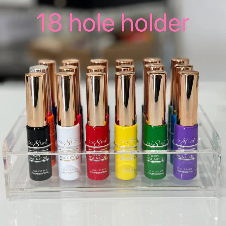 Cre8tion Detailing Nail Gel Holder 18-Hole (3x6)