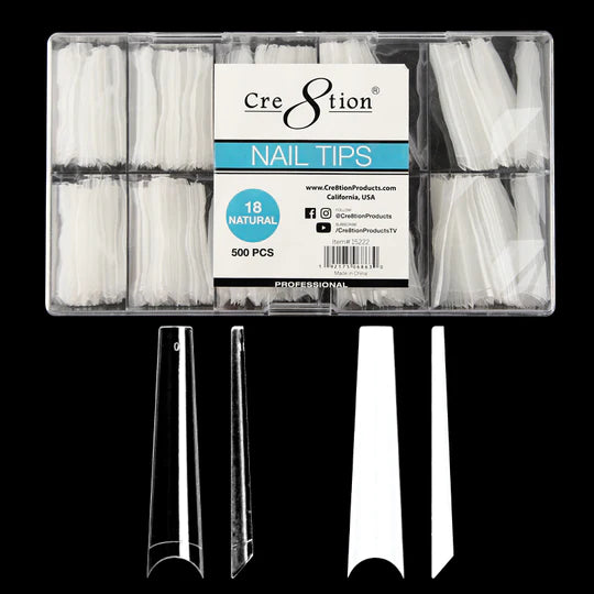 Cre8tion Special Shape - Natural Longer Coffin 18 (Pk: 500 pcs/box, 100 boxes/case)