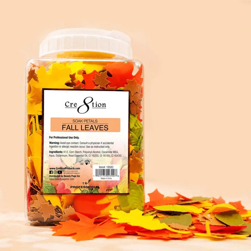 Cre8tion Soak Petals 1lb - Fall Leaves, CASE (Pk: 4 jars/case)