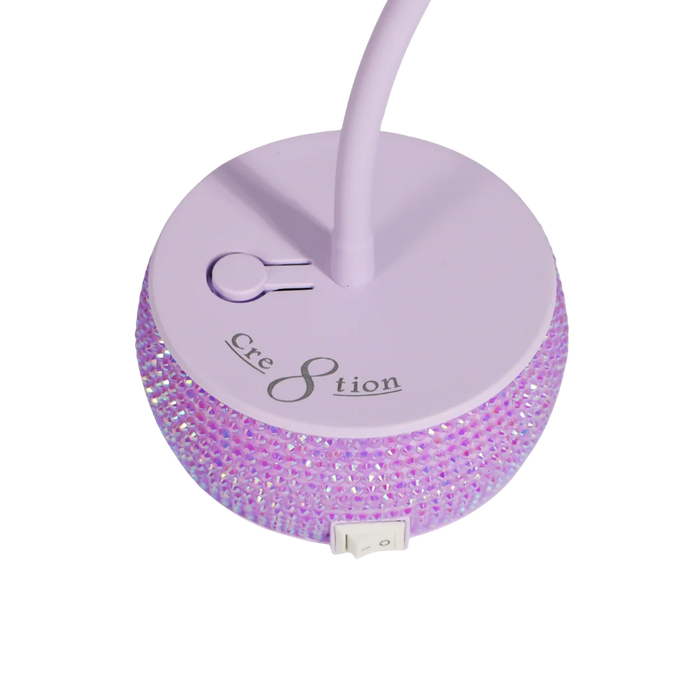 Cre8tion Rechargeable LED Lamp 12W - Purple Crystal (Pk: 1 pcs/box, 25 box/case)