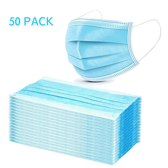 Cre8tion Disposable 3 Ply Face Mask, Blue, BOX, 10090 OK0715VD