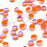 Cre8tion Opalite Nail Art - Orange (Pk: 80 pcs/pack)