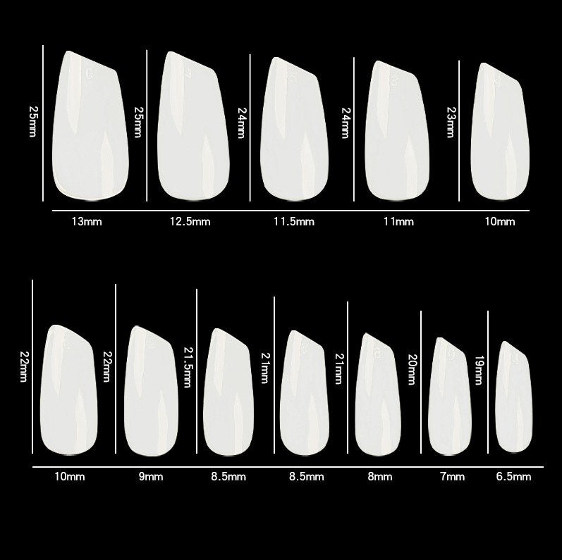Cre8tion Special Shape, #22 Natural, Slanted (Pk: 600 pcs/box, 100 boxes/case)