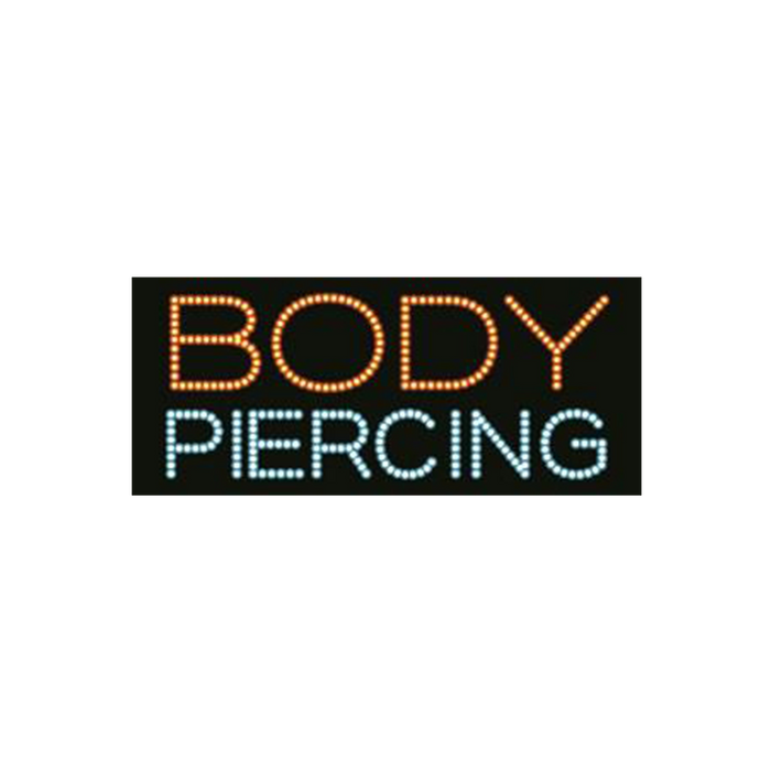 Cre8tion LED Signs "Body Piercing #2, B#0502, 23004 KK BB