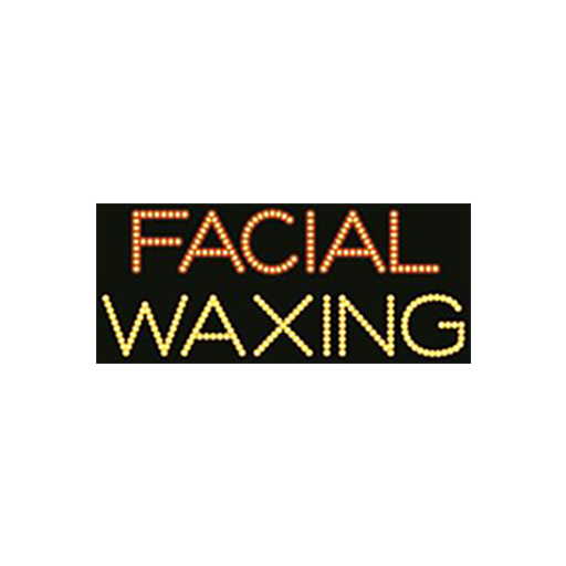 Cre8tion LED Signs "Facial Waxing #3", F#0202, 23018 KK BB