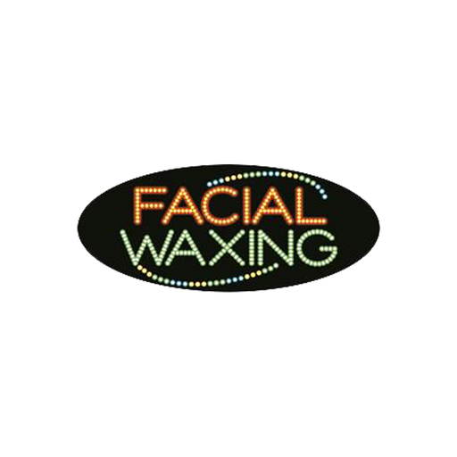 Cre8tion LED Signs "Facial Waxing #4", F#0203, 23019 KK BB
