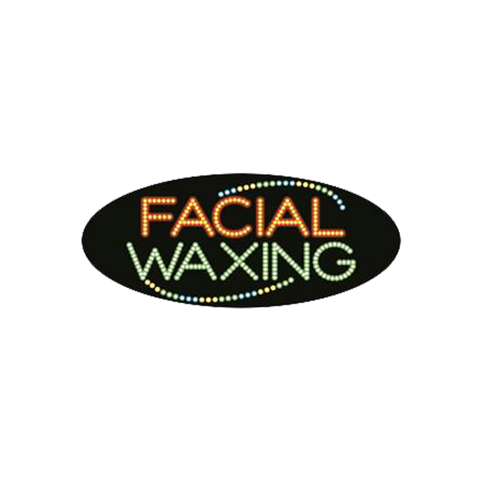Cre8tion LED Signs "Facial Waxing #4", F#0203, 23019 KK BB
