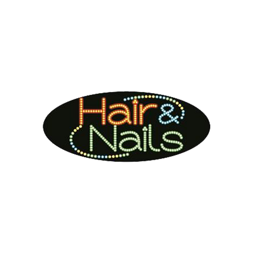 Cre8tion LED Signs "Hair & Nail #2", H#0202, 23026 KK BB