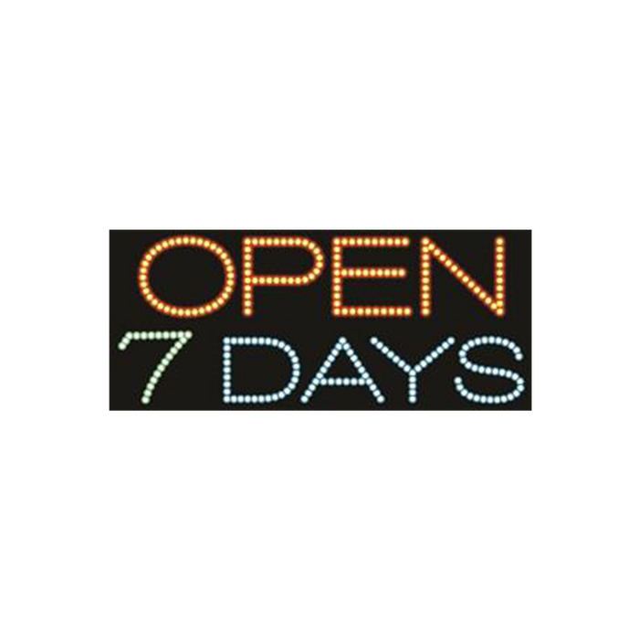 Cre8tion LED signs "Open 7 Days #3", O#0203, 23065 KK BB