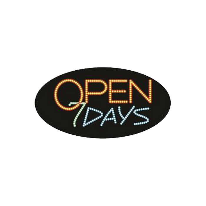 Cre8tion LED signs "Open 7 Days #4", O#0204, 23066 KK BB
