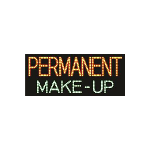 Cre8tion LED signs "PerManent Make-Up", P#0401, 23070 KK BB