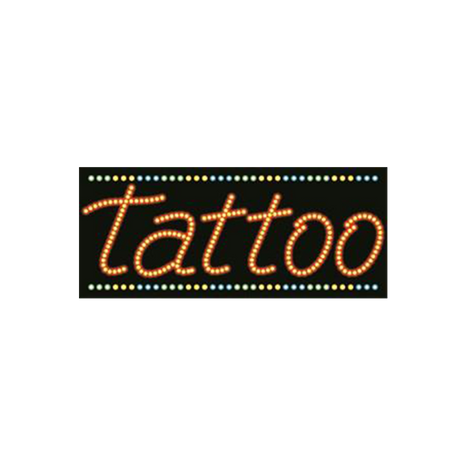 Cre8tion LED signs "Tattoo", T#0201, 23082 KK BB