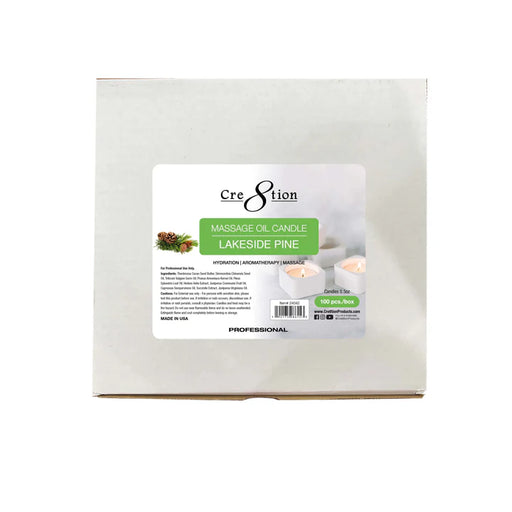 Cre8tion Massage Oil Candles 0.5oz - Lakeside Pine, BOX (Pk: 100 pcs/box)