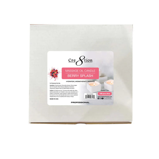 Cre8tion Massage Oil Candles 0.5oz - Berry Splash, BOX (Pk: 100 pcs/box)