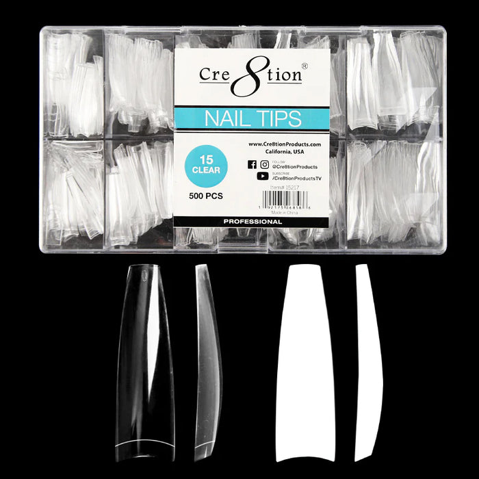 Cre8tion Special Shape - Natural Long Ballerina 15 (Pk: 500 pcs/box, 100 boxes/case)