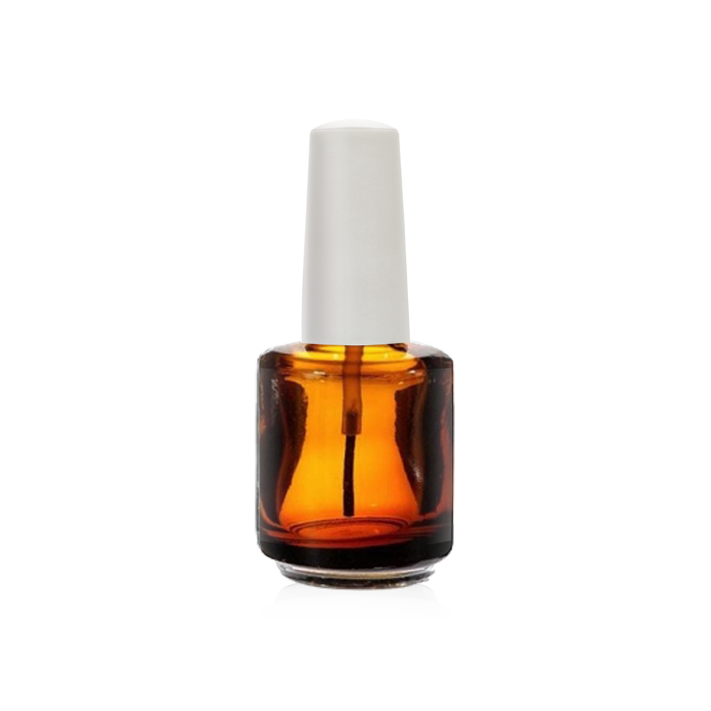 Cre8tion Empty Glass AMBER Bottle, Blank, 0.5oz (Packing: 288 pcs/case)