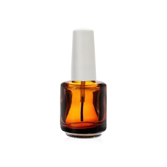 Cre8tion Empty Glass AMBER Bottle, Blank, 0.5oz (Packing: 288 pcs/case)