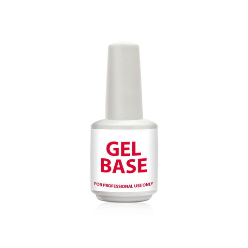Cre8tion Empty Glass WHITE Bottle, Gel Base, 0.5oz, (Pk: 360 pcs/case)