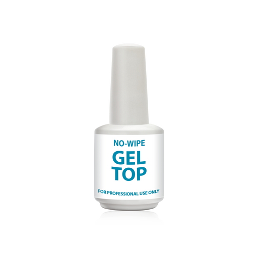 Cre8tion Empty Glass WHITE Bottle, No Wipe Gel Top, 0.5oz (Pk: 288 pcs/case)