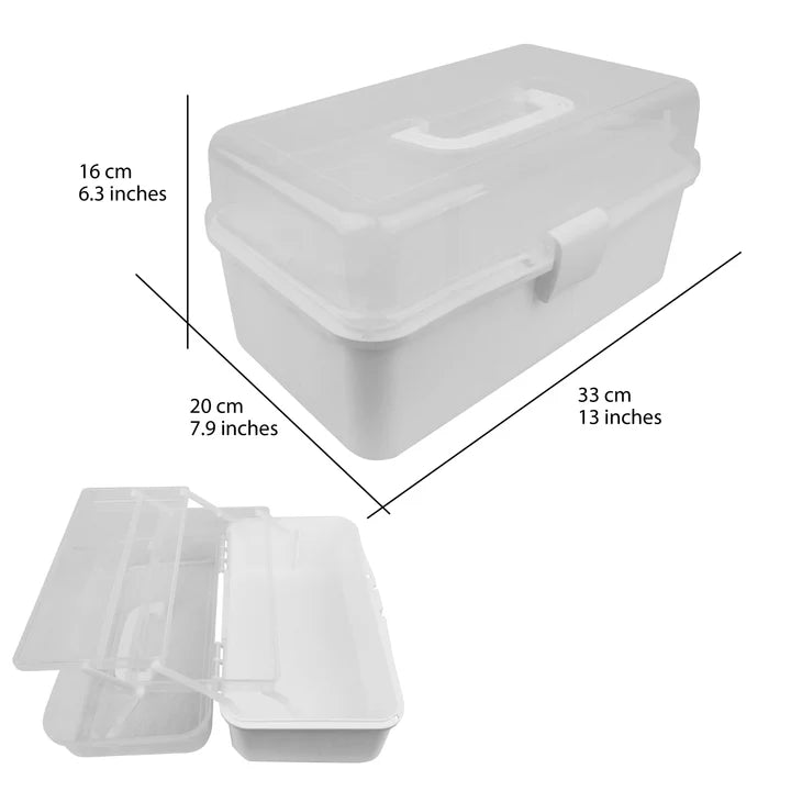 Cre8tion Large Plastic Storage Box Size 33*20.5*16.5cm (Pk: 16 pcs/case)