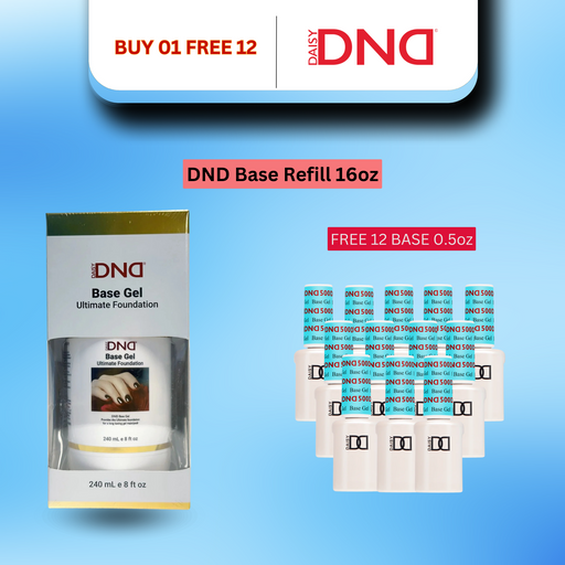 DND Base Gel Refill 16oz, Buy 01 Get 12 DND Base 0.5oz FREE: Nhà sản xuất không gắn Seal