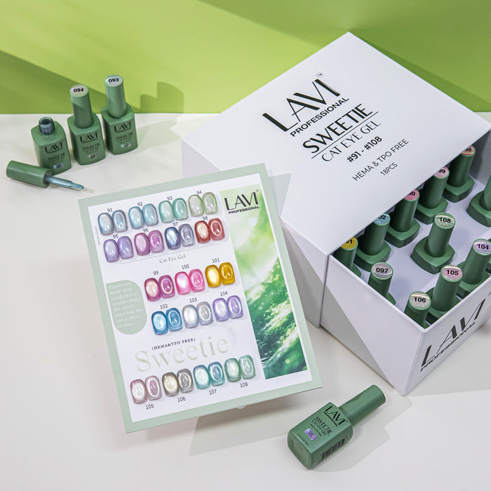 LAVI Cat Eye Kit (18 colors) - SWEETIE (#91 - #108) Collection