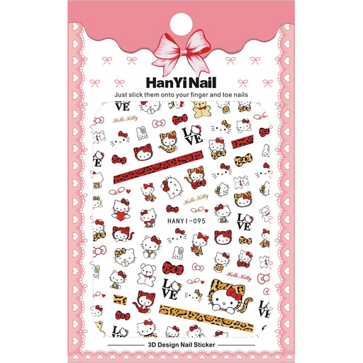 Cre8tion Nail Art Sticker, Hello Kitty Collection, 02, 1101-1104 OK1018VD