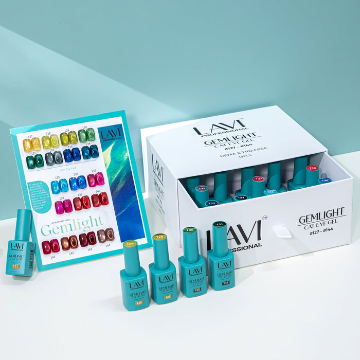 LAVI Cat Eye Kit (18 colors) - GEMLIGHT (#127 - #144) Collection