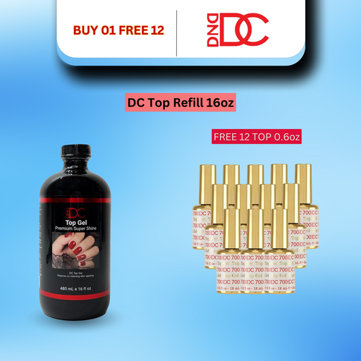 DC Top Gel Refill 16oz, Buy 01 Get 12 DC Top 0.6oz FREE