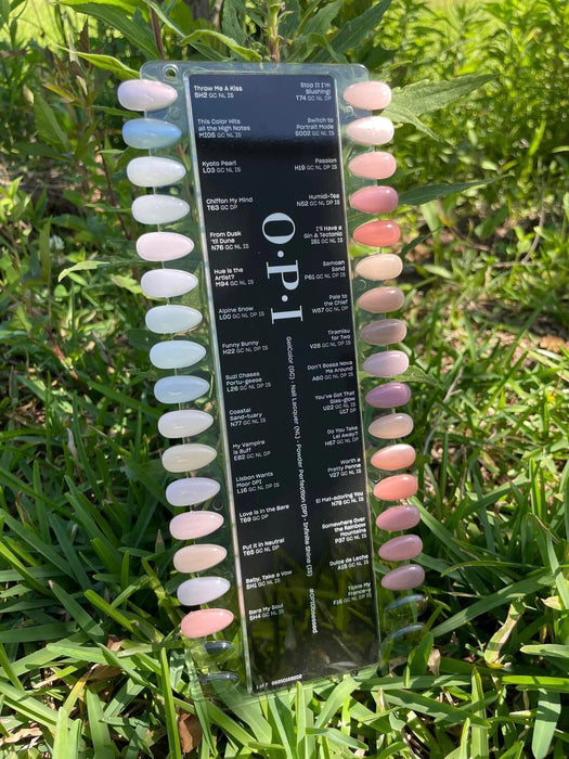 OPI 3in1 Dipping Powder + Gelcolor + Nail Lacquer, Full Line Sample Tips