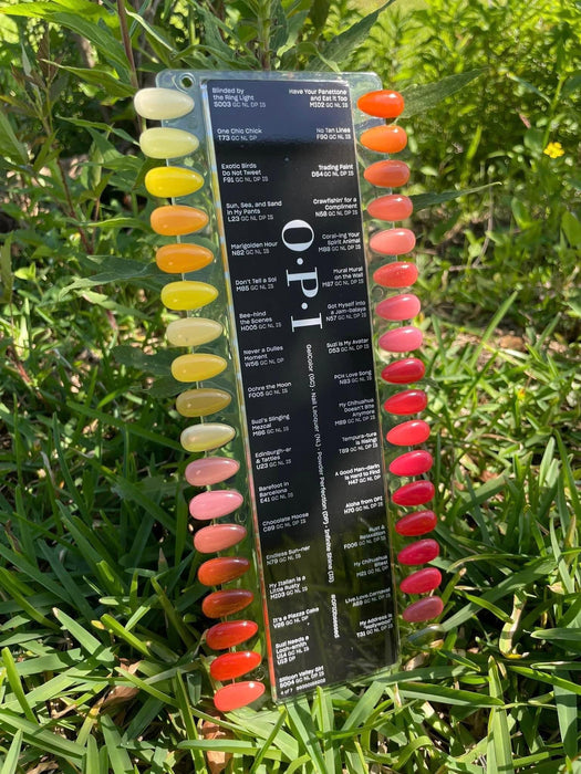 OPI 3in1 Dipping Powder + Gelcolor + Nail Lacquer, Full Line Sample Tips