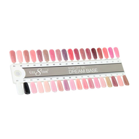 Cre8tion Dream Base Gel Collection, Sample Tips