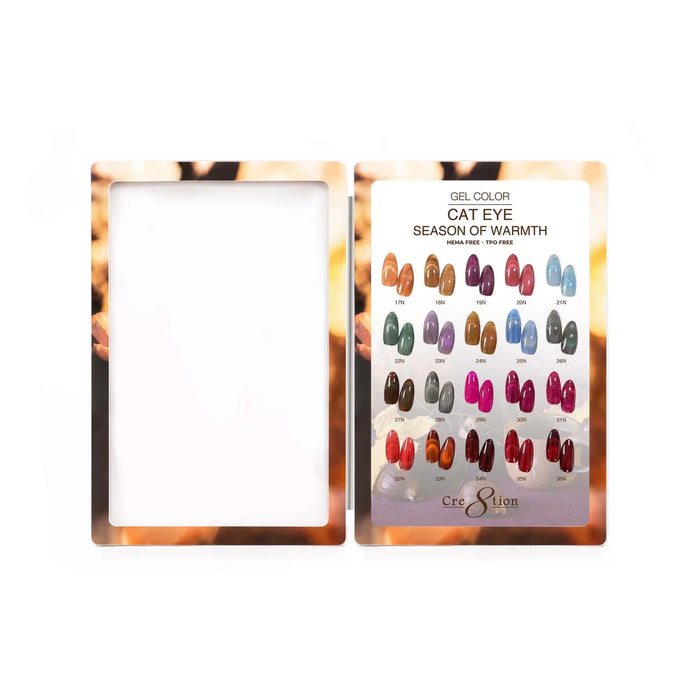 Cre8tion Acrylic Booklet - Cat Eye Season of Warmth (20 colors)