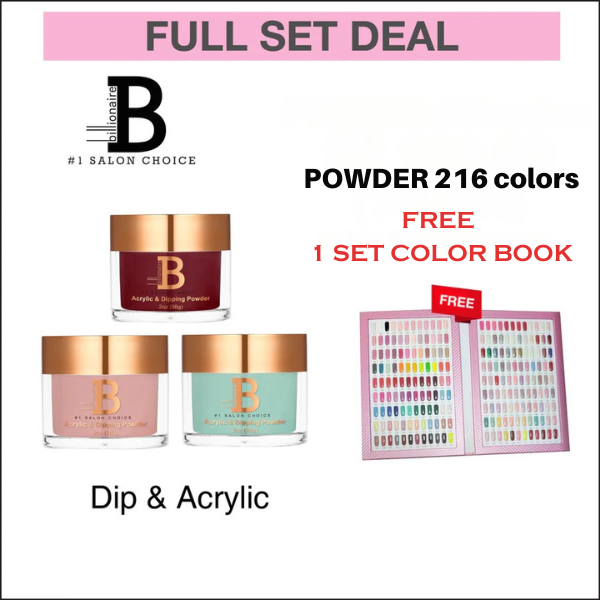 Billionaire Dipping 2oz Powder (216 colors) Collection, Fulline