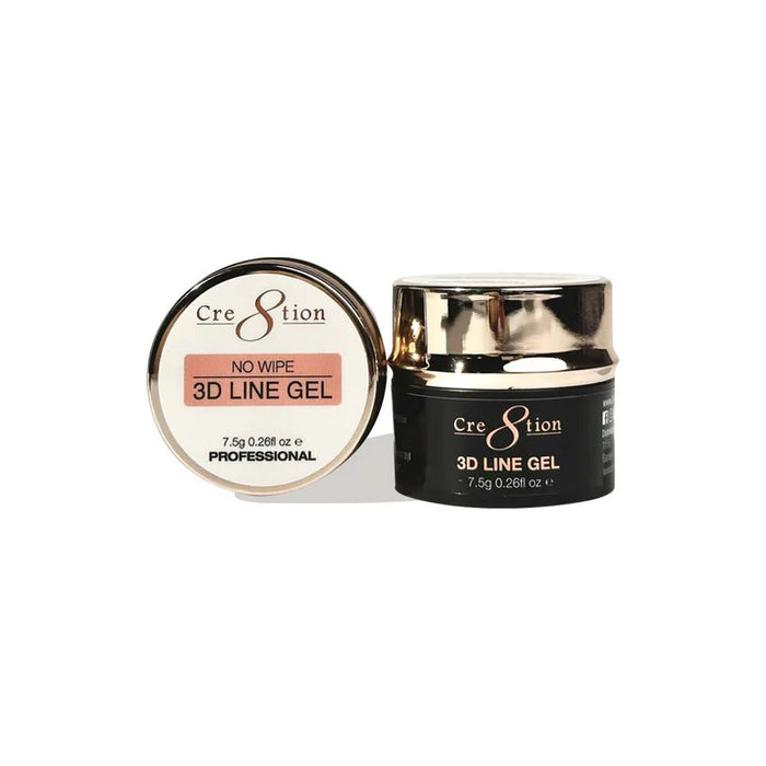 Cre8tion 3D LINE GEL – No Wipe, 0.26oz