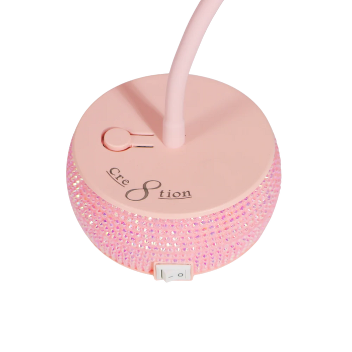 Cre8tion Rechargeable LED Lamp 12W - Pink Crystal (Pk: 1 pcs/box, 25 box/case)