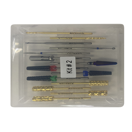 Airtouch Titanium Coated Drill Bit All In One Kit, #2