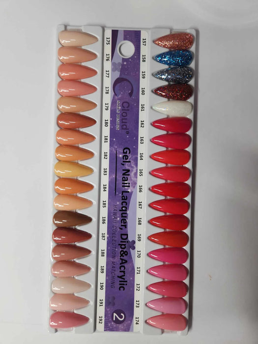 Chisel Cloud Nail Lacquer And Gel Polish, Hawaii Collection, 0.5oz, Color Chart
